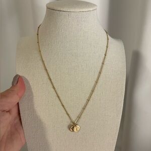 Brook & York C & L Initial Pendant Necklace
